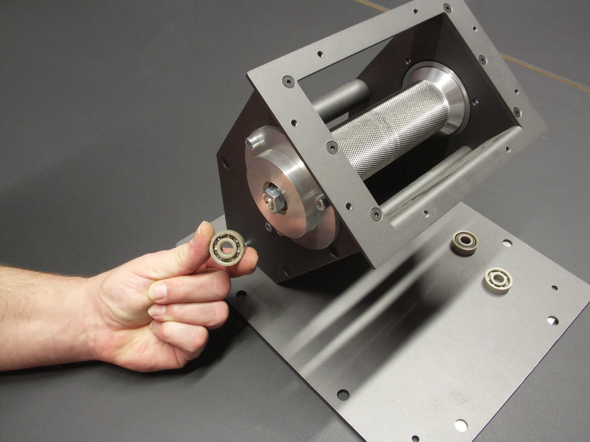 Roulement à billes rainurés dans un poêle à granulés