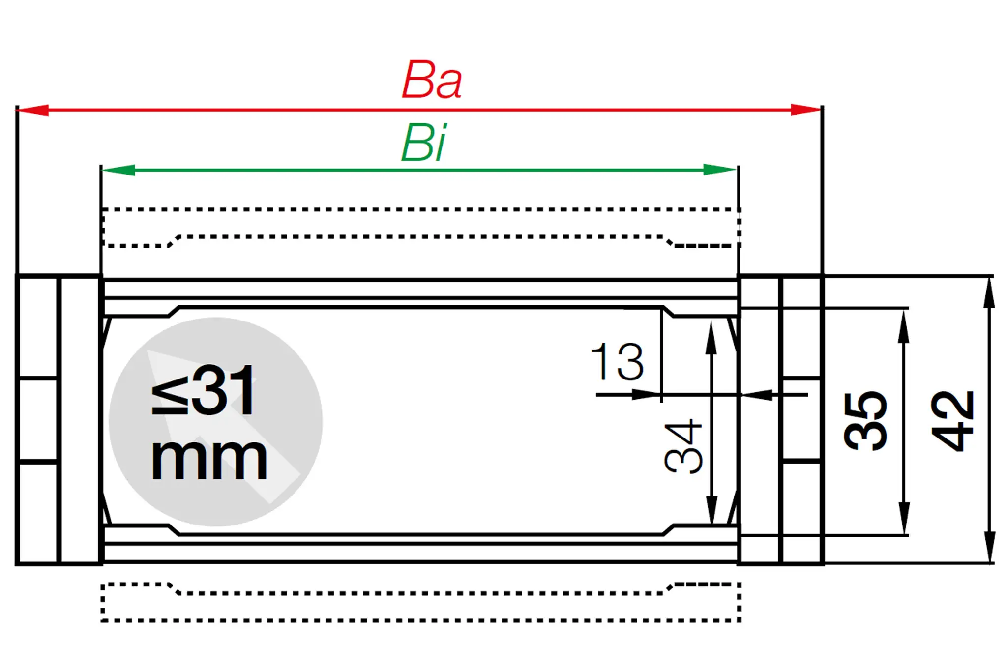 E61.35.030.055.0 technical drawing
