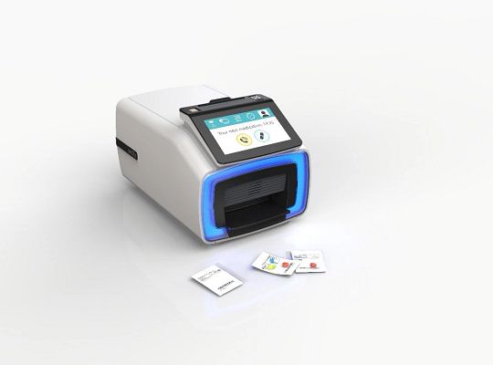 3D printing application: bevel gear drive for a medicine dispenser