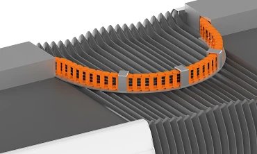 e-chain on articulated bus