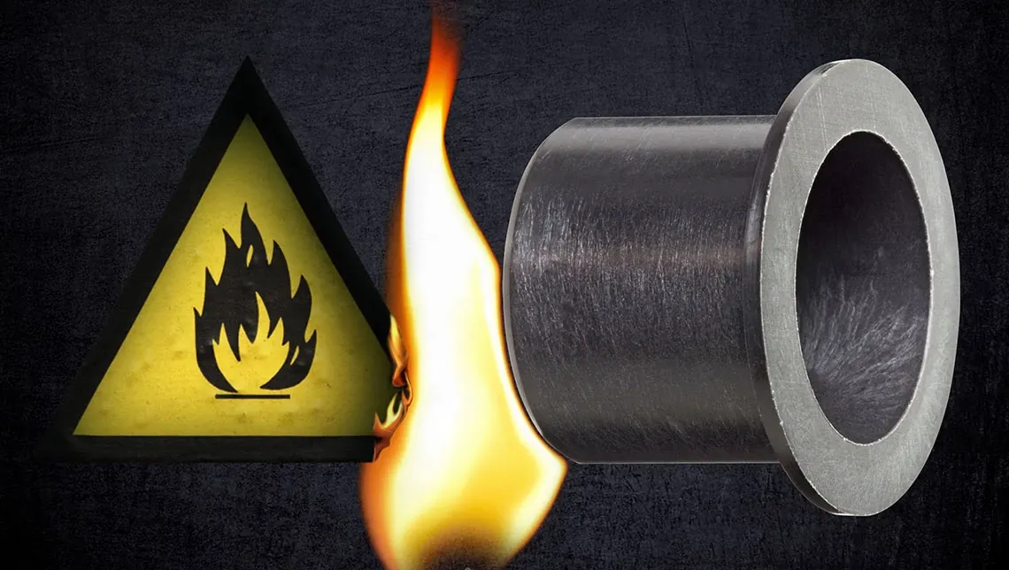 cojinetes iglidur con llamas