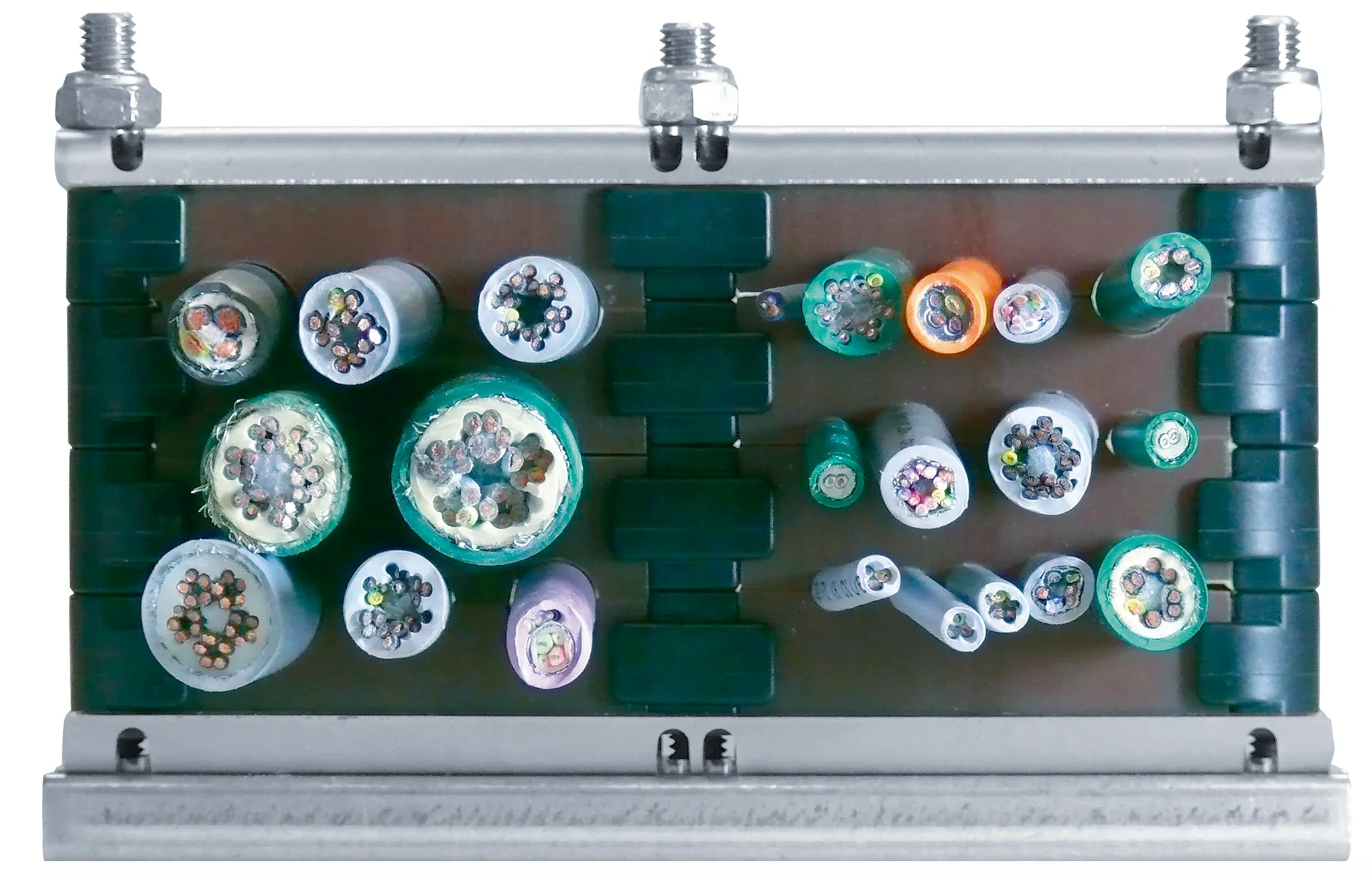 Cabo de sistema plug-in com alívio de tensão de plástico