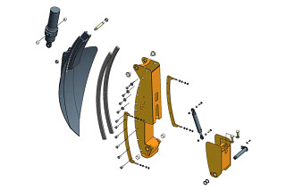 3D rendition of the guide box: a host of applications for polymer plain bearings.