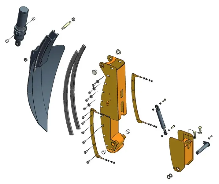Rendu 3D de la boîte de guidage : une multitude d'applications pour les paliers lisses en polymère.