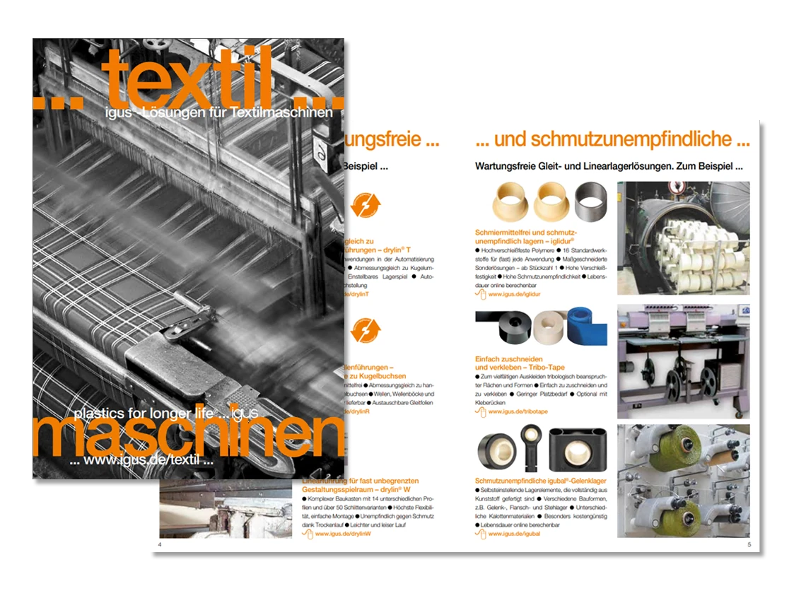 Broschüre Textilindustrie