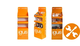 Instructions d’installation pour le présentoir igus