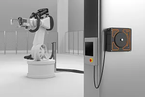 Kabelaufroller e-spool flex an Industrierobotern