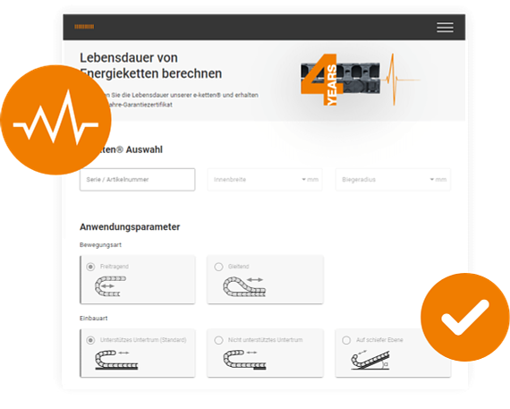 Lebensdauerrechner für Energieketten