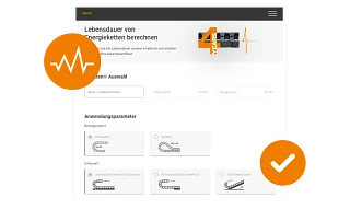 Service life calculator for energy chains