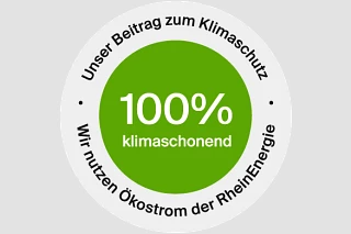 Use of 100% green electricity