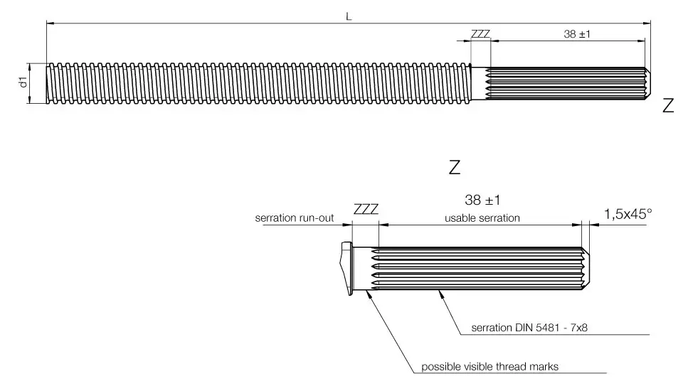 DST-LS-MOTK-10X2-R-1000-ES technical drawing