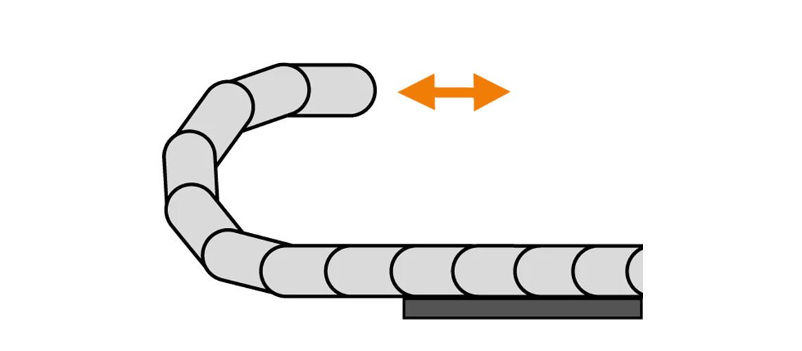 Self-supporting lower run