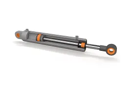 Plain bearing in hydraulic cylinder