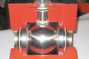Kulový ventil s přírubou společnosti Pister