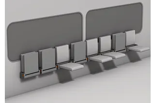 Train seats with iglidur plain bearings
