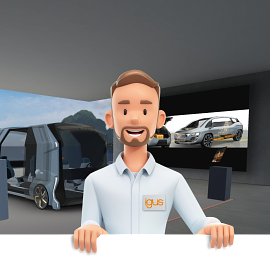 Future van in VR with Avatar