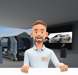Future Van in VR mit Avatar