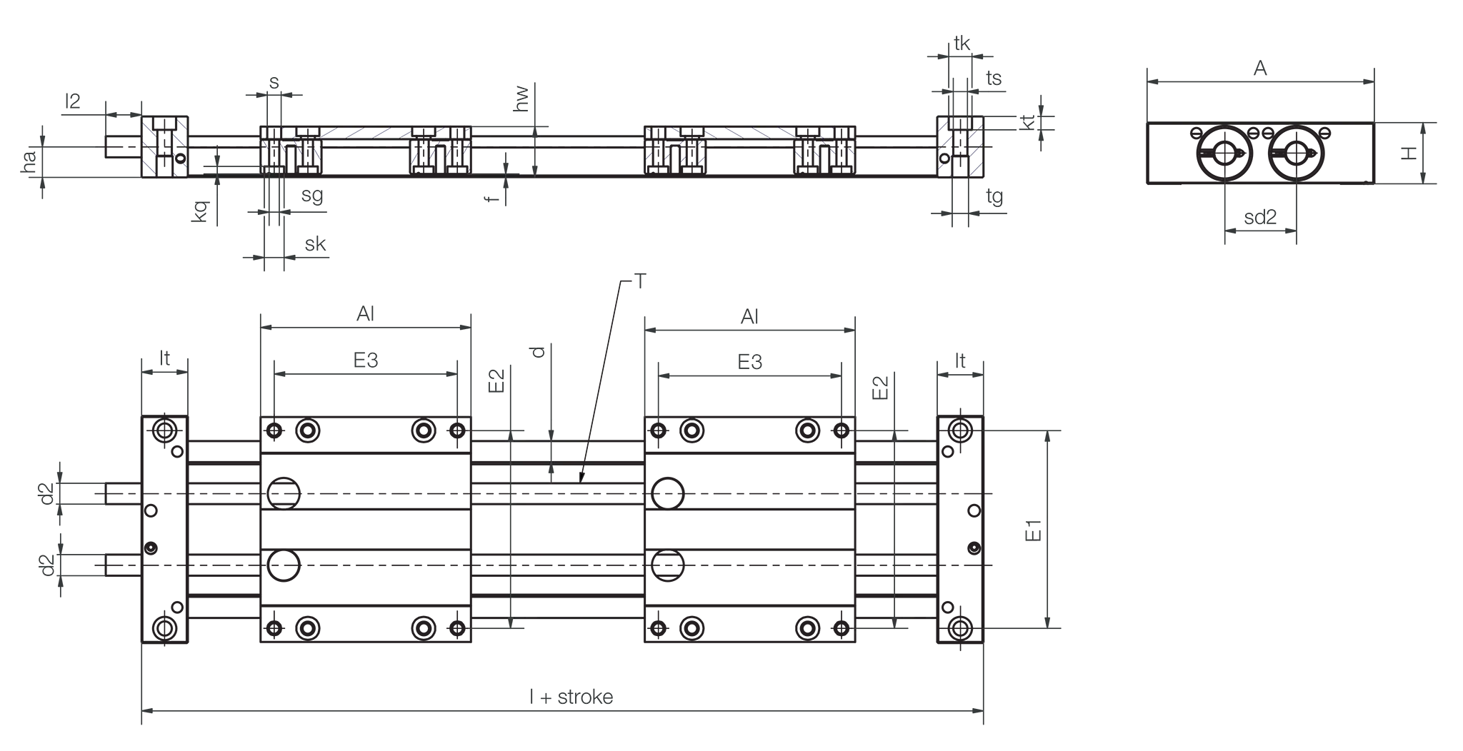 Desenho técnico da SLW