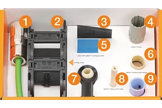 Krabice se vzorky pro obalový průmysl