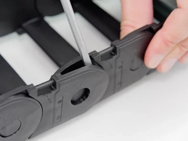 Eslabón lateral abierto con palanca