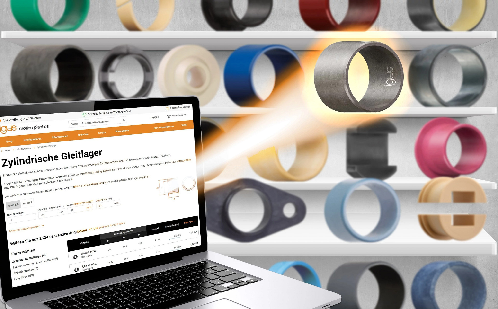 igus presents the new iglidur online shop