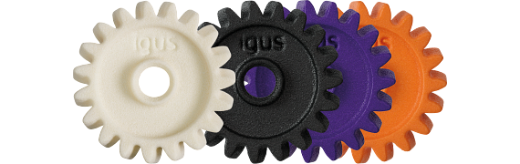 Coloured gears from laser sintering