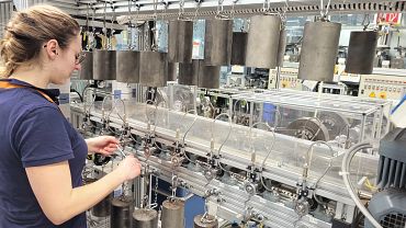 Kugellager werden im Testlabor getestet