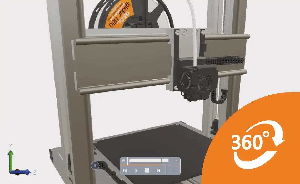 Modèle interactif pour imprimante 3D